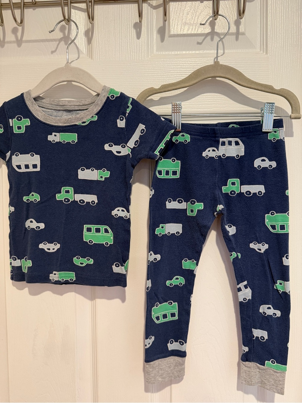 5 Sets Carter's 3T Boys Pajama Bundle Cotton Sleepwear Cars Superhero - Picture 13 of 15